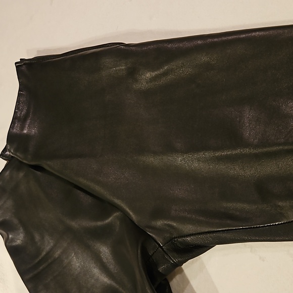 DANIER - Italian Leather Black pants size 4 - Picture 12 of 15